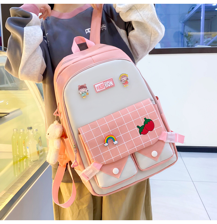 Unisex 5‑Piece School Backpack Combo with Tablet Sleeve