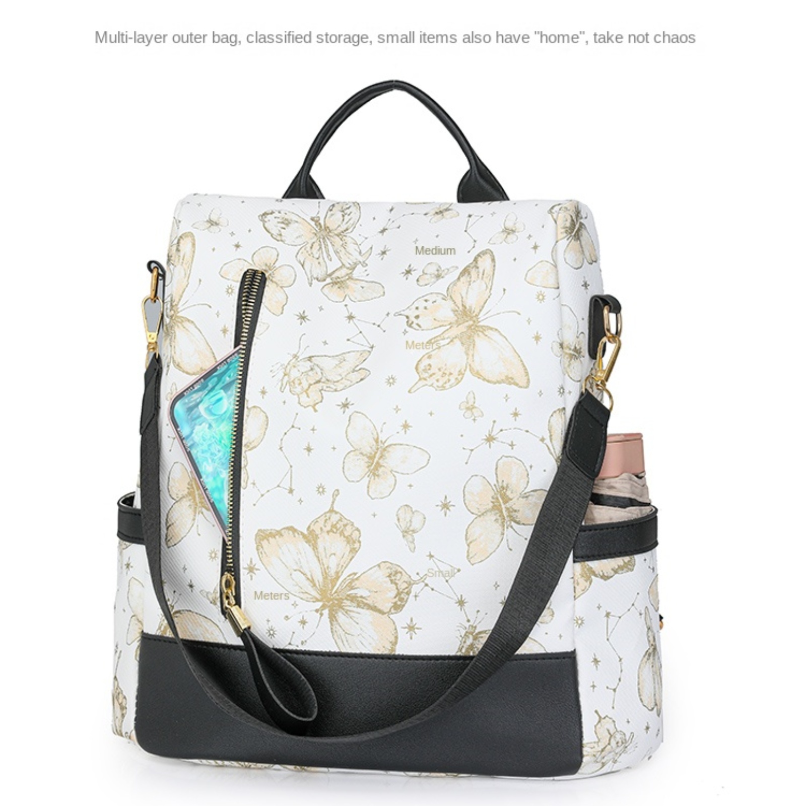 Women’s PU Leather Fashion Backpack – Lightweight