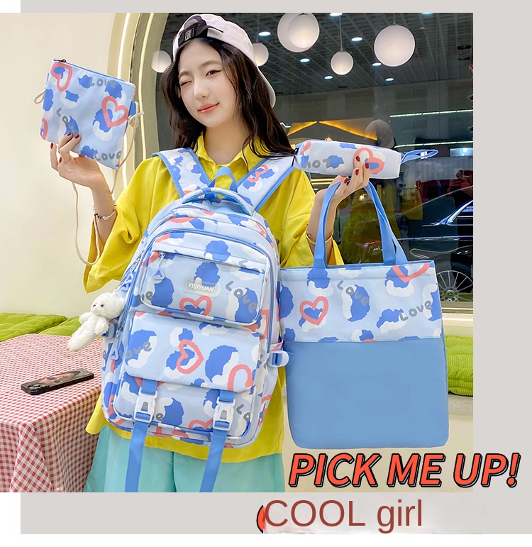 Back to School 5‑Piece Student Backpack Set with Galaxy Print