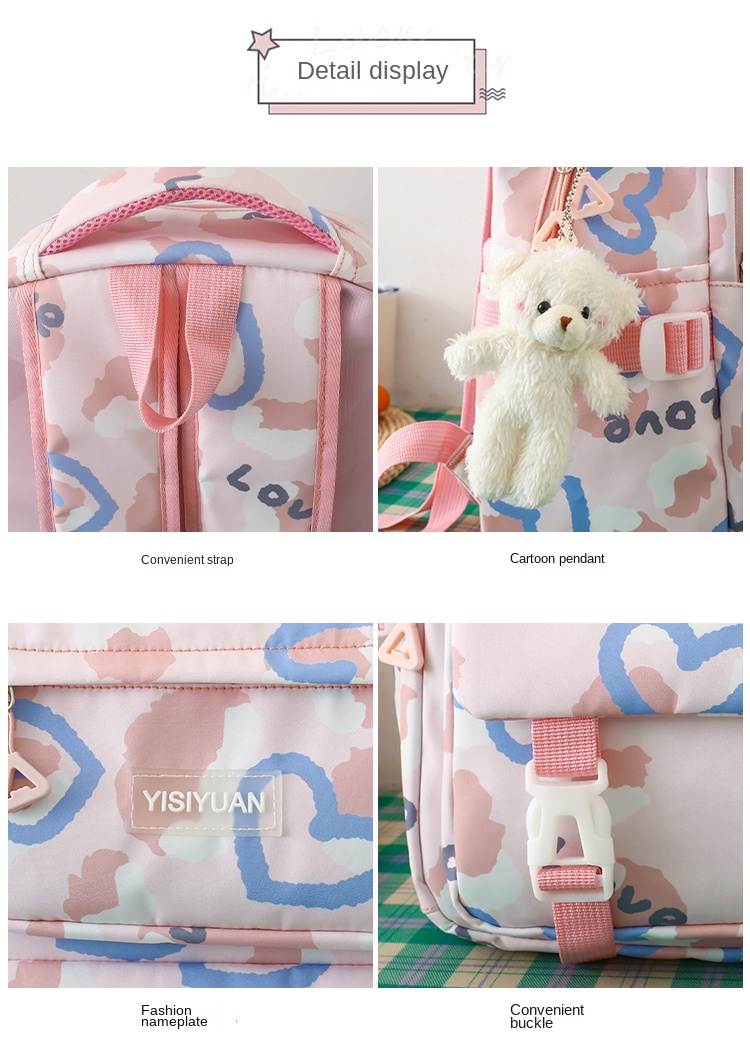 Back to School 5‑Piece Student Backpack Set with Galaxy Print