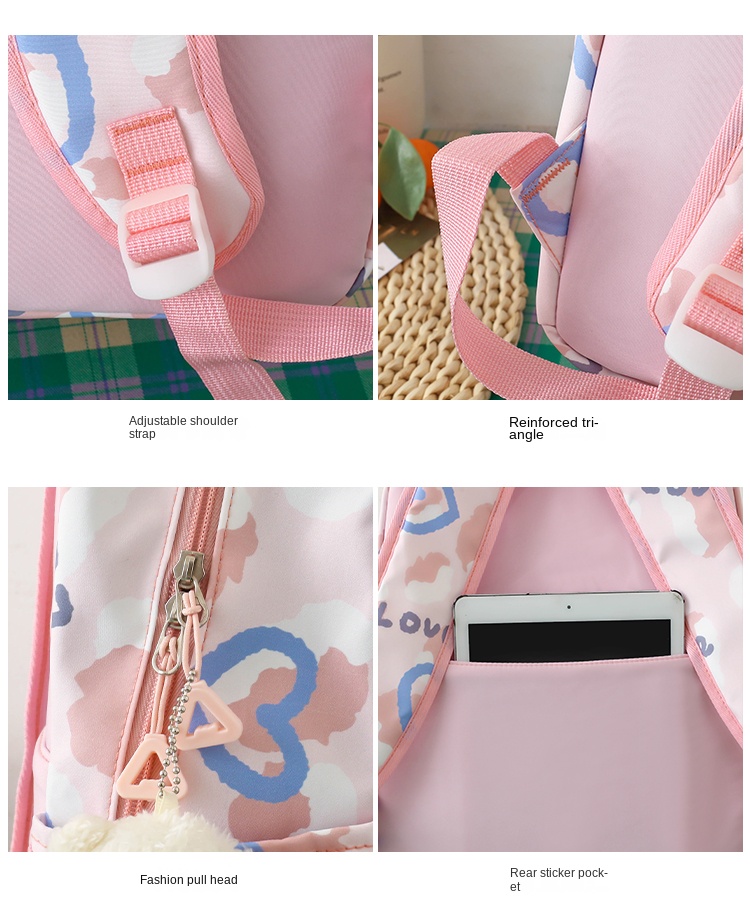 Back to School 5‑Piece Student Backpack Set with Galaxy Print