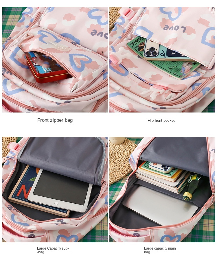 Back to School 5‑Piece Student Backpack Set with Galaxy Print