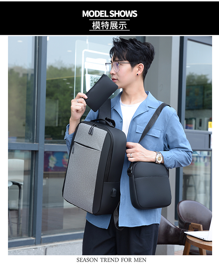 Minimalist Laptop Bag 3‑Piece Set – Sleeve, Tech Organizer