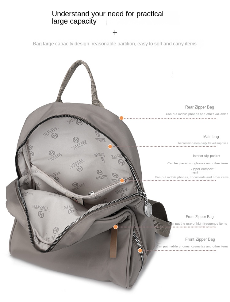 Urban Nylon Women’s Backpack – Lightweight