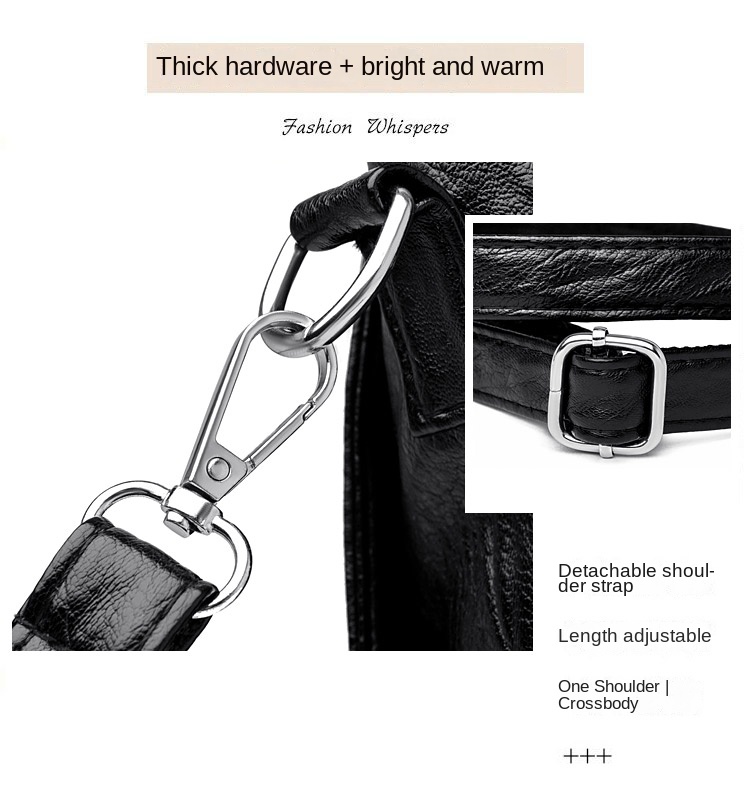 Vintage PU Leather Shoulder Bag for Women – Classic