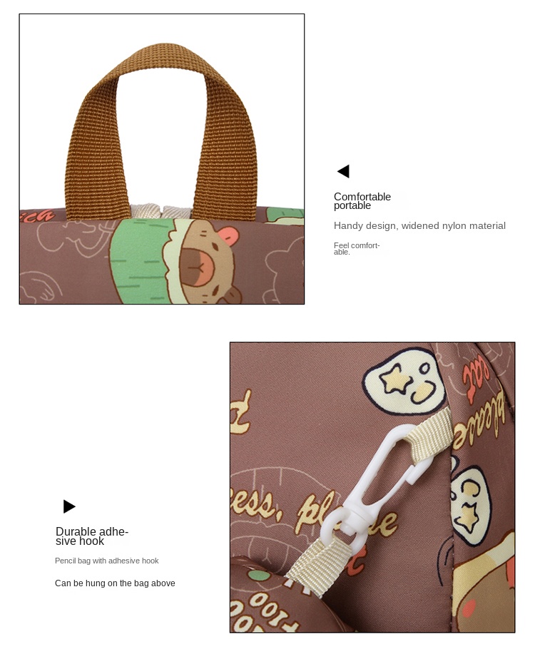 3-in-1 Student Backpack Set for Girls – Cute Printed Bookbag with Lunch Bag