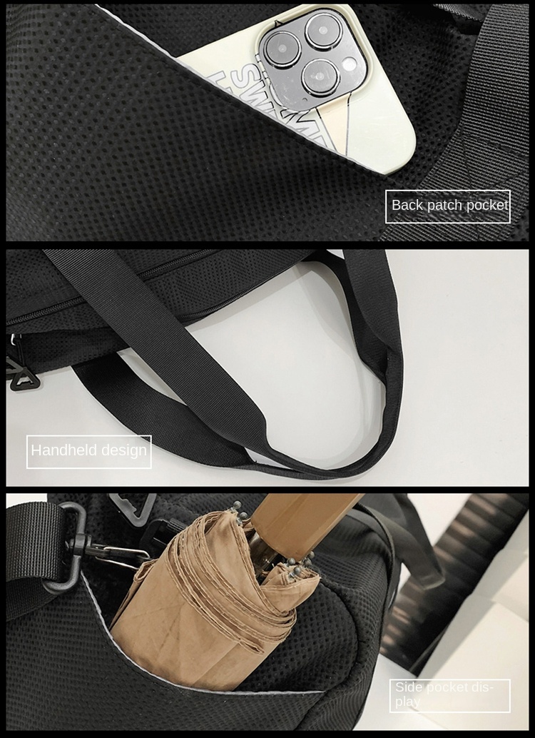 Large Sports Gym Bag with Wet Pocket – Unisex Duffel for Workout