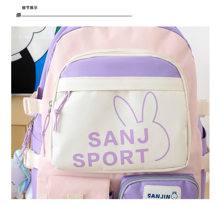 Boys' 5-Piece School Bag Kit – Backpack, Lunch Bag, Pencil Case, Shoulder Bag