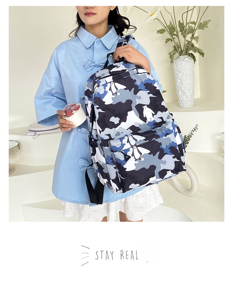 Casual Lightweight Student Backpack – Water-Resistant Bookbag for School