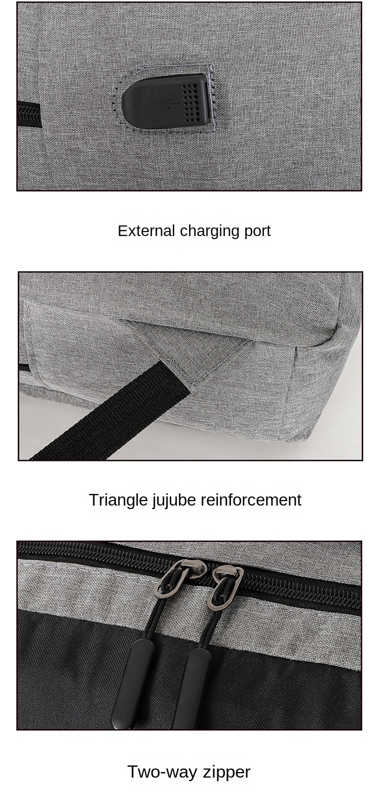 3-Piece Laptop Backpack Set – Computer Bag with Lunch Tote
