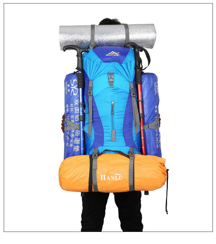 50L Hiking and Camping Backpack – Multi-Compartment Outdoor Travel Pack