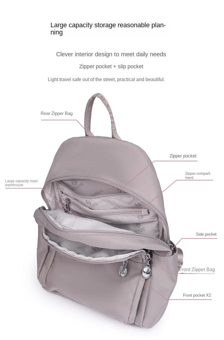 Elegant PU Leather Women’s Backpack – Casual