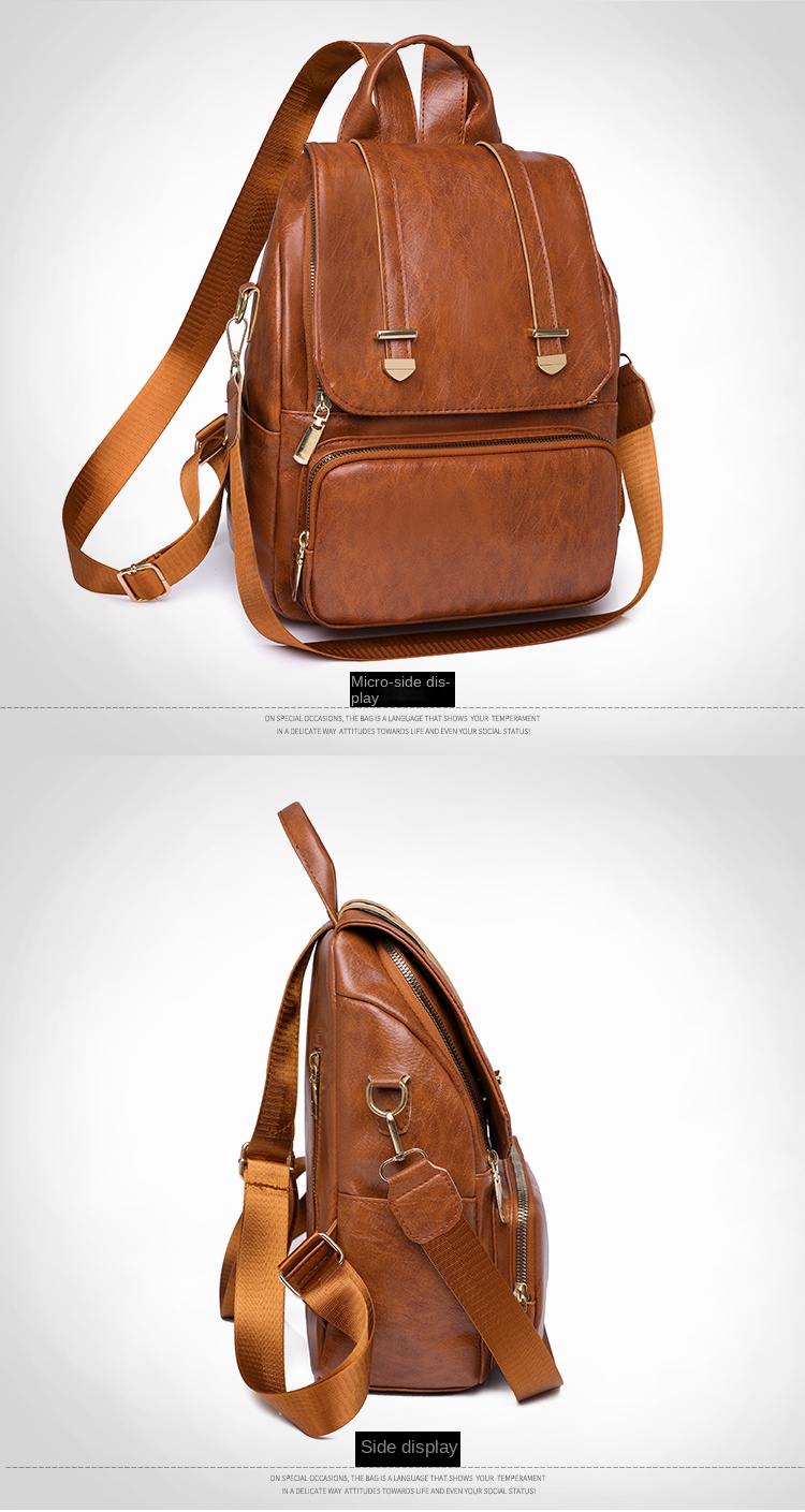 Elegant Women’s PU Leather Backpack – Fashionable