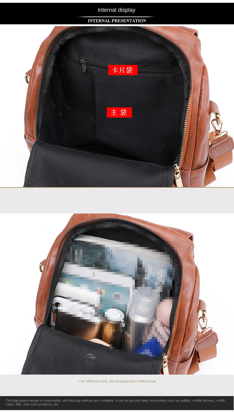 Elegant Women’s PU Leather Backpack – Fashionable