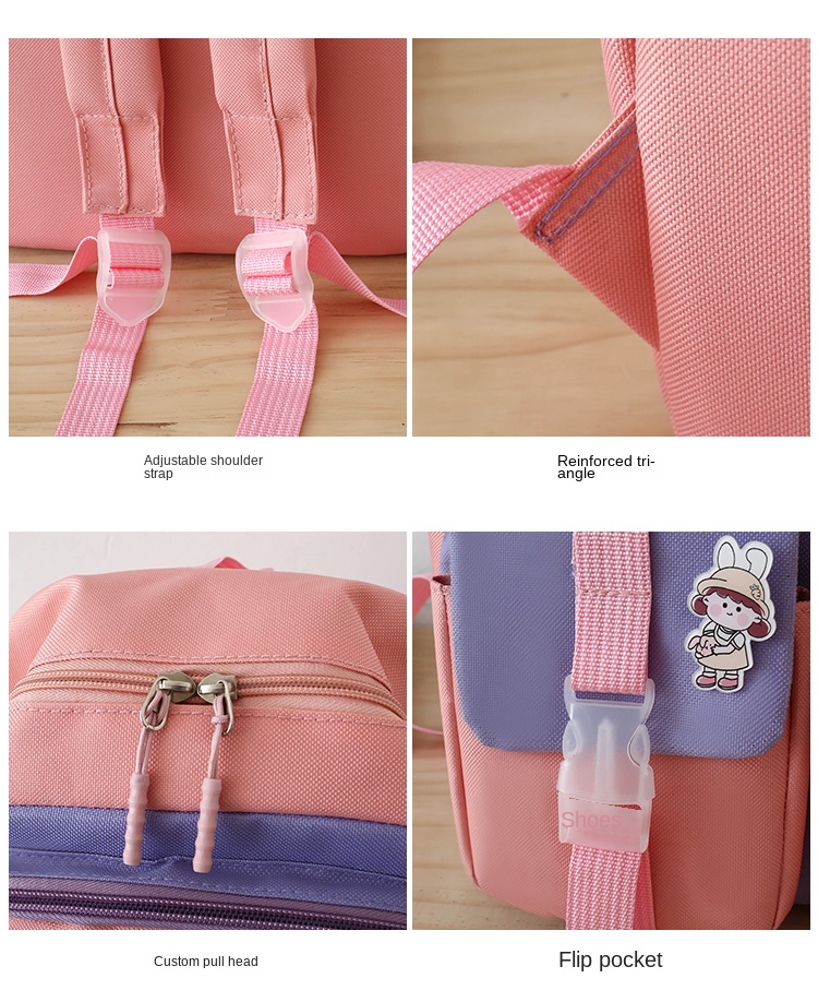 Student Backpack 5-Piece Set – School Bag with Lunch Bag