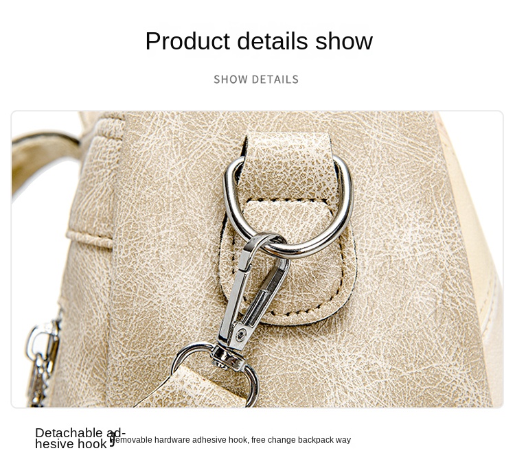 Elegant PU Leather Women’s Backpack – Stylish