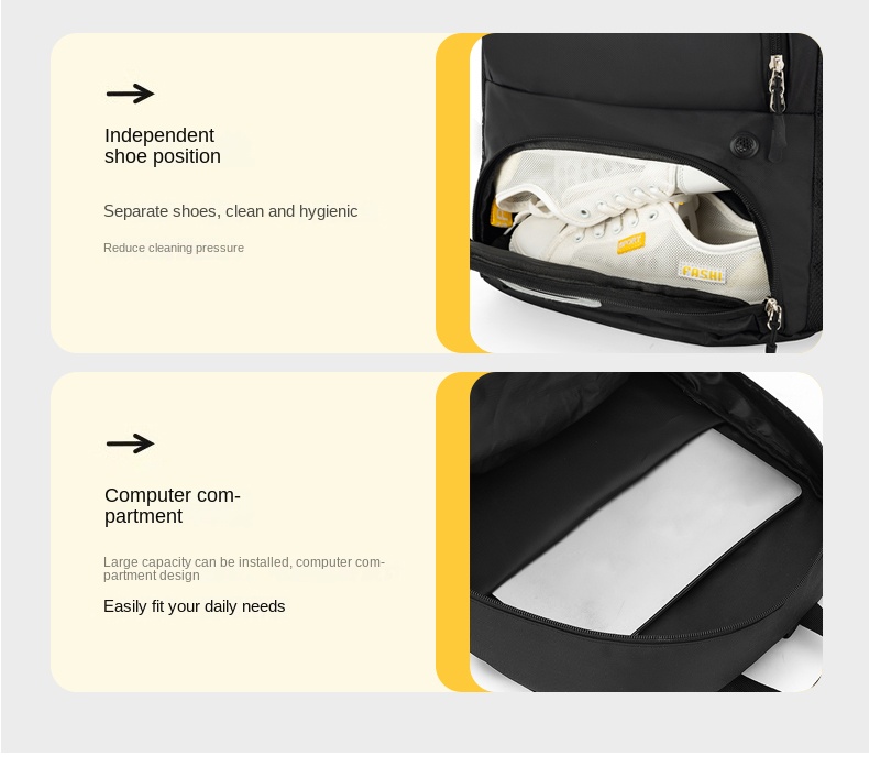 Durable Laptop Backpack with Anti-Theft Design for Work