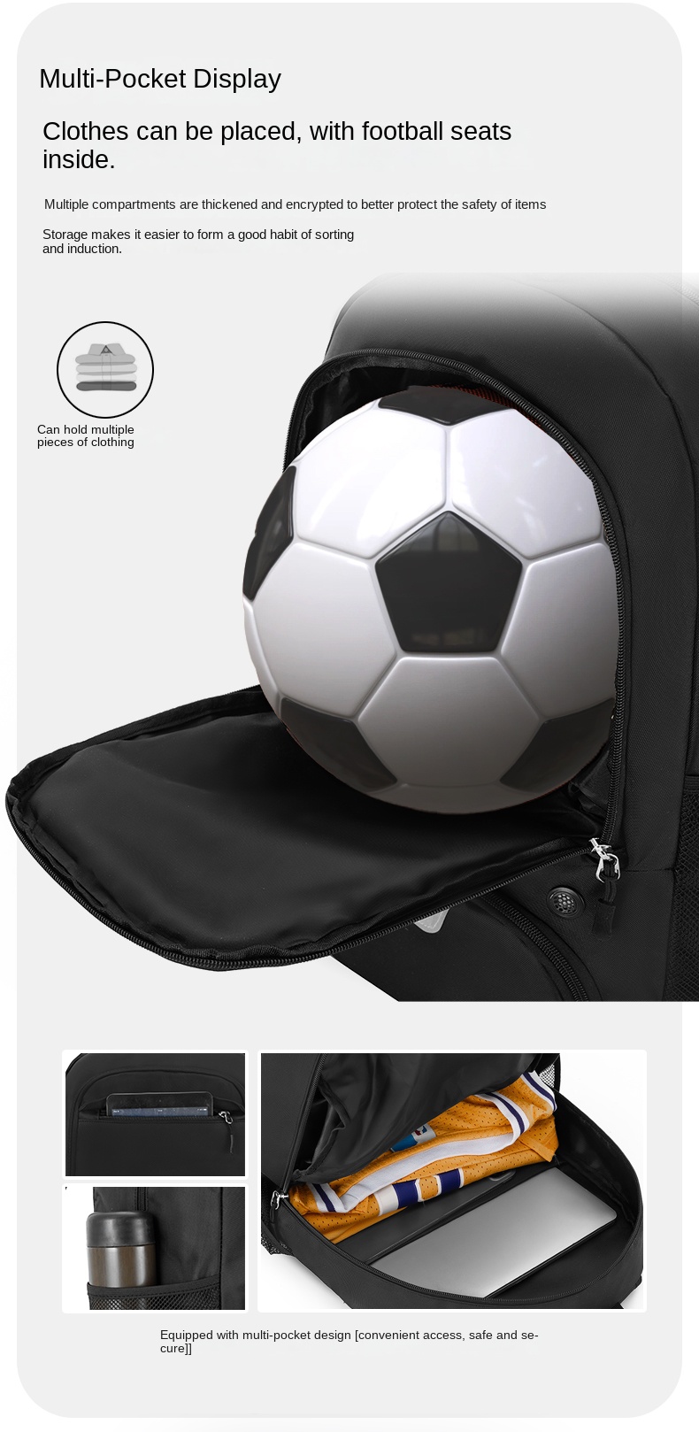 Durable Laptop Backpack with Anti-Theft Design for Work