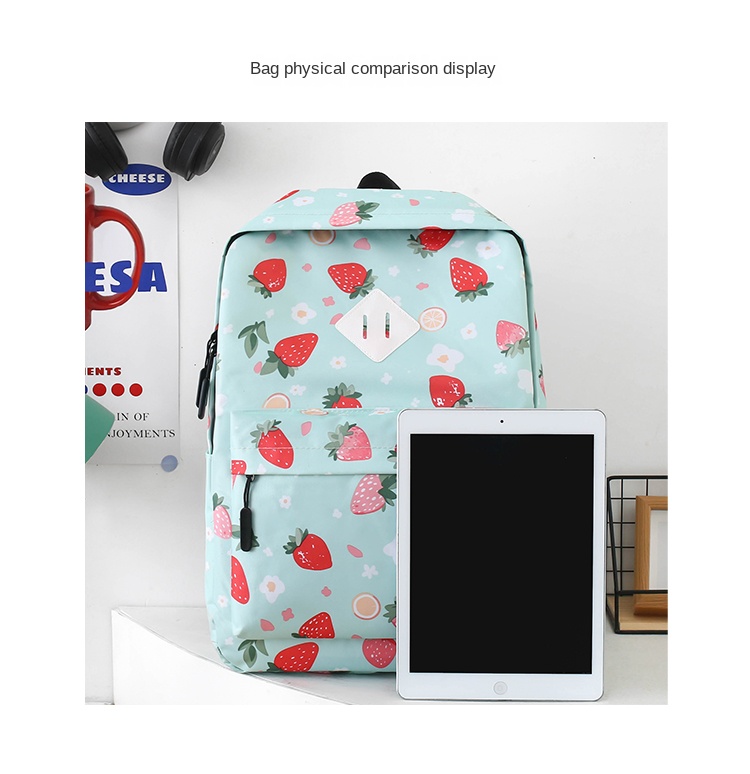 Stylish Student Backpack 3-Piece Set with Lunch Bag
