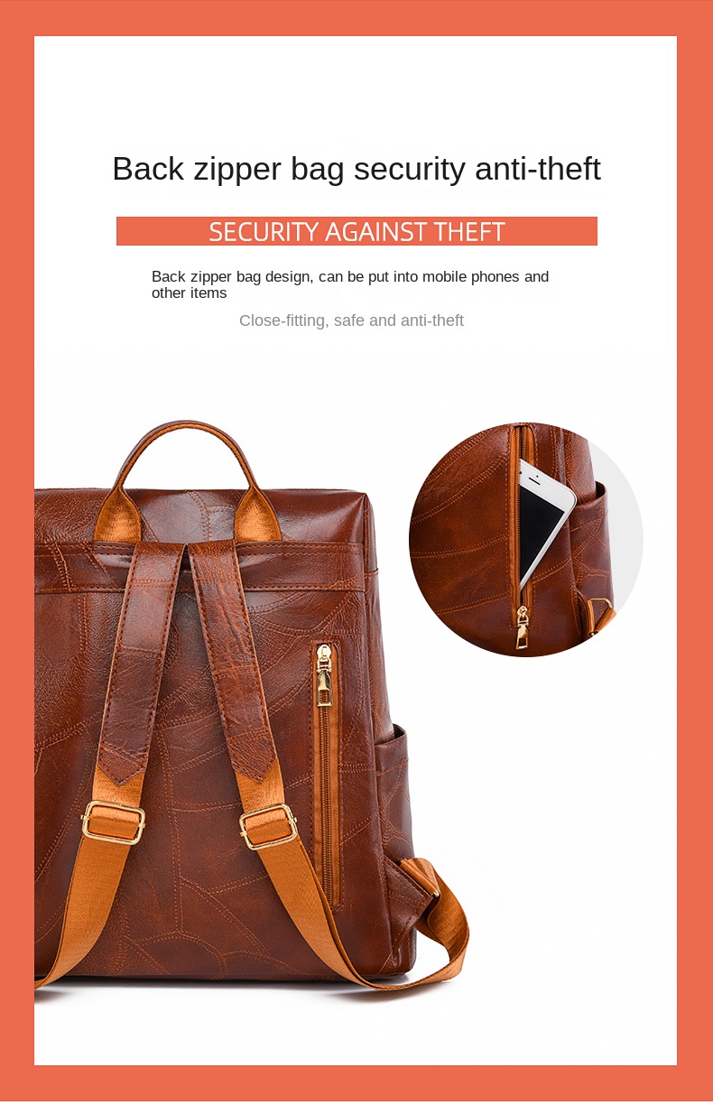 Elegant PU Leather Women’s Backpack for Daily Use