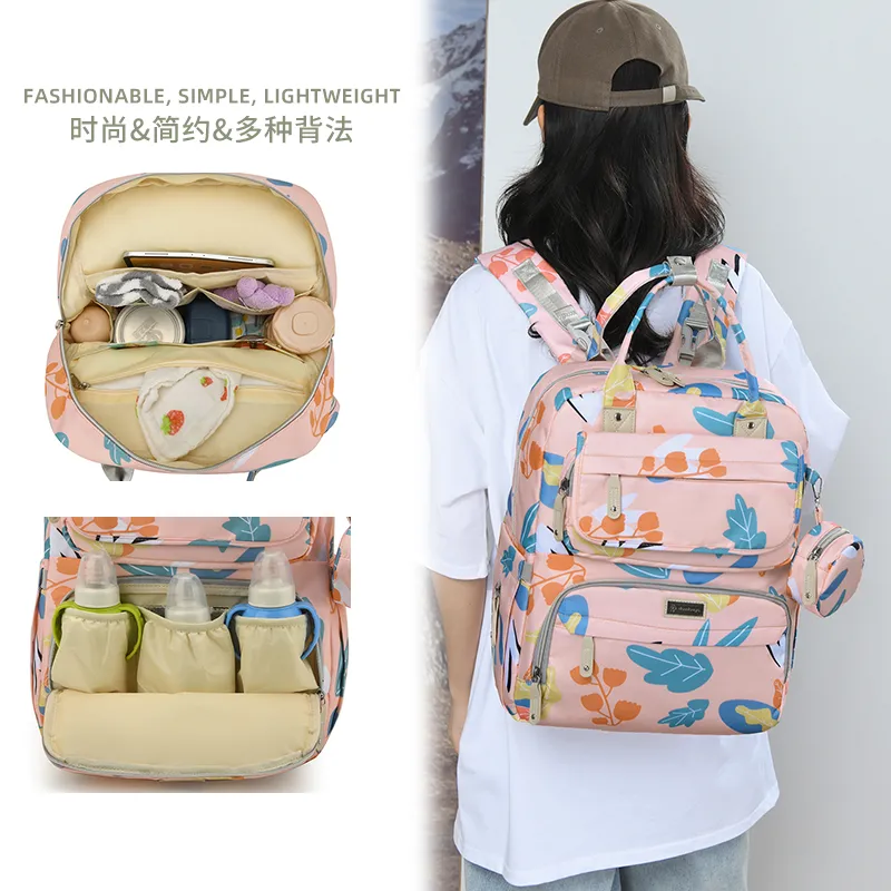 All-in-One Diaper Backpack | Large Capacity Baby Care Bag，66170