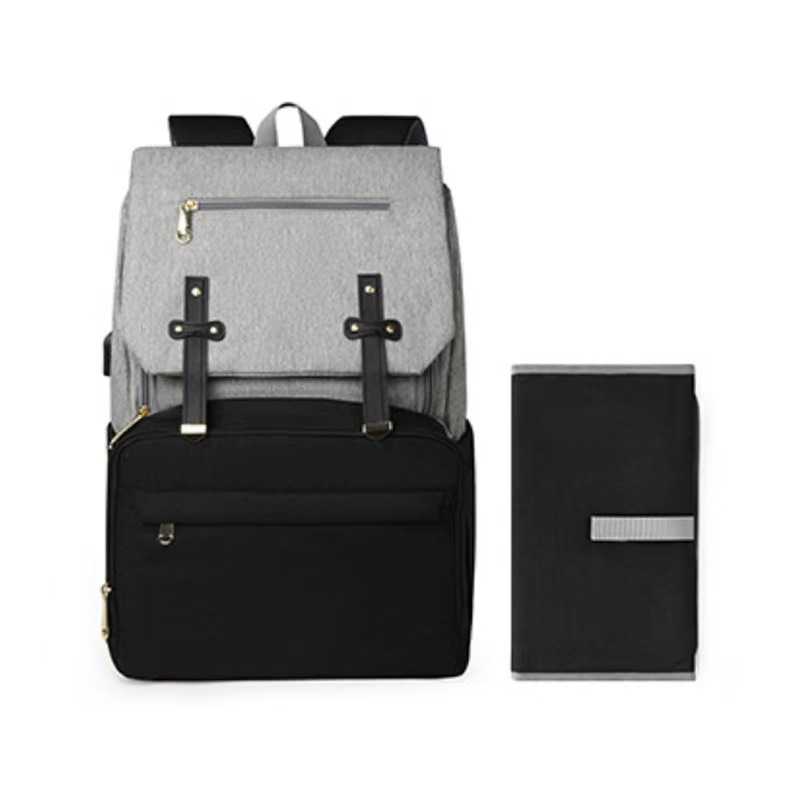 Portable Travel Diaper Bag | Hands-Free Backpack for Moms8022