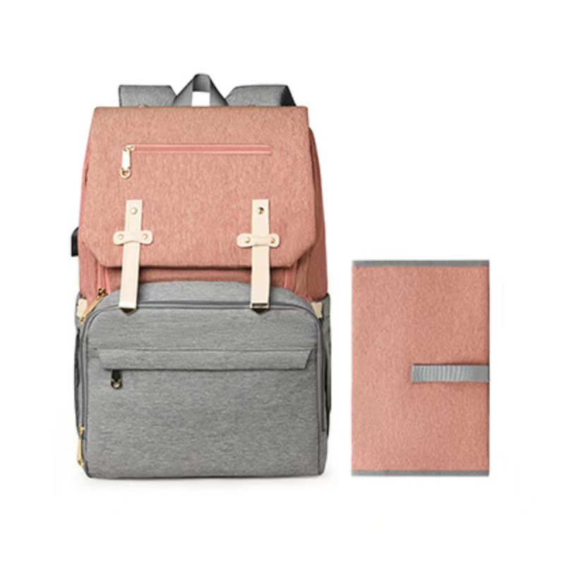 Portable Travel Diaper Bag | Hands-Free Backpack for Moms8022