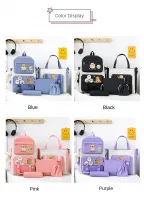 5pcs student backpack set