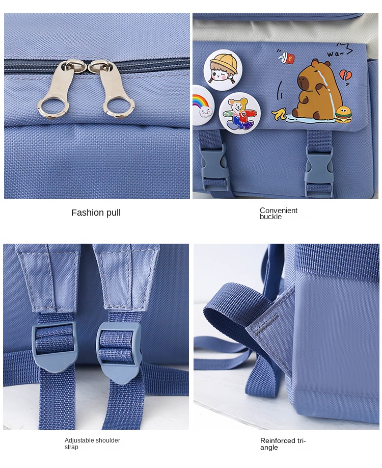 5pcs student backpack set