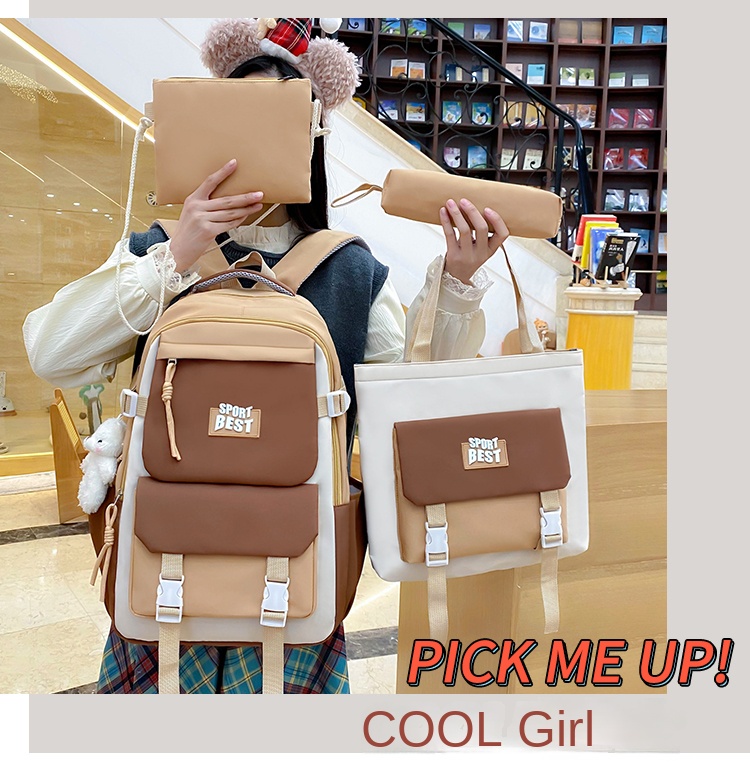 girls school bag set