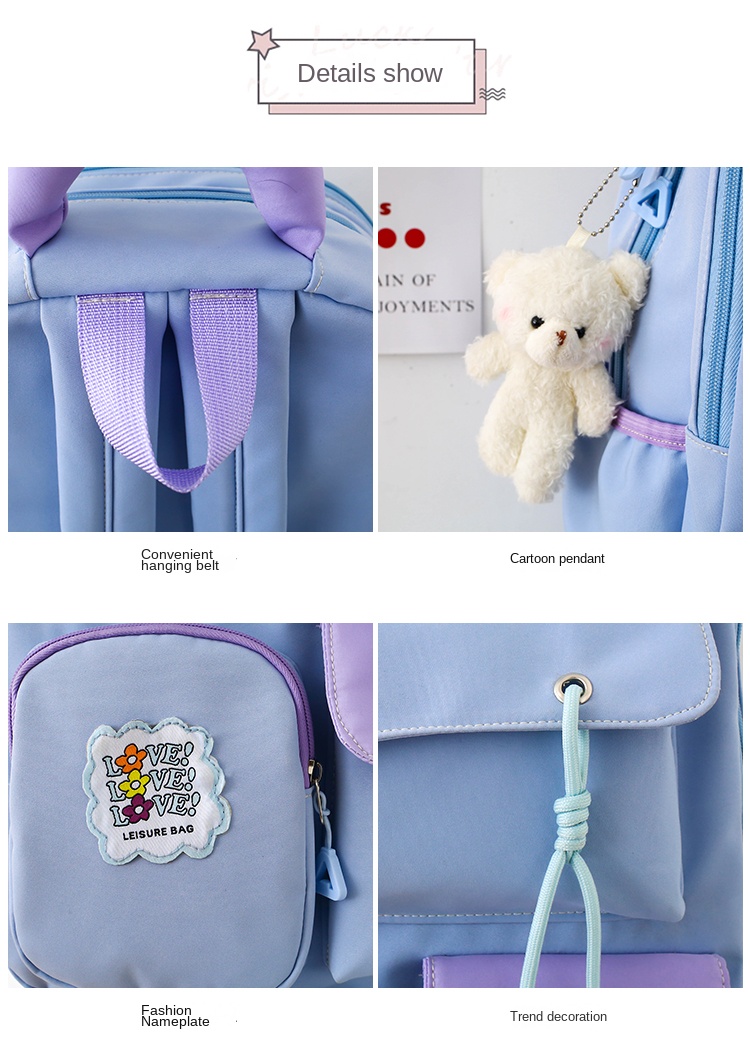 unicorn backpack set