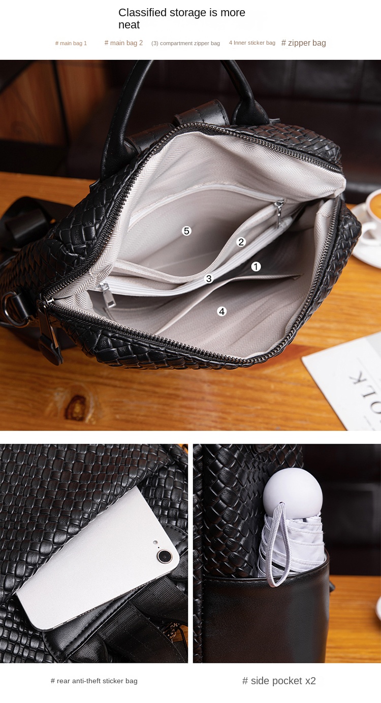 women’s PU leather backpack