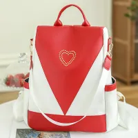 women’s PU leather backpack