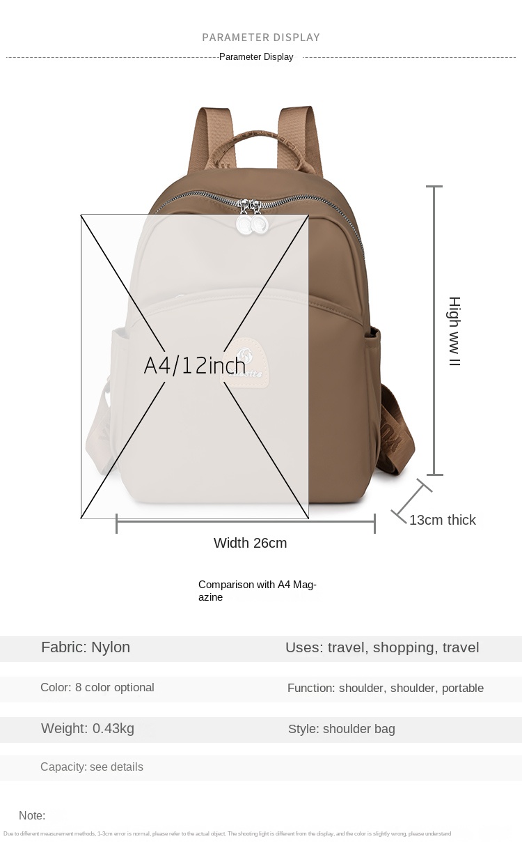 PU leather backpack for women