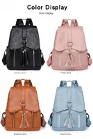 vintage PU leather backpack