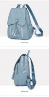 vintage PU leather backpack