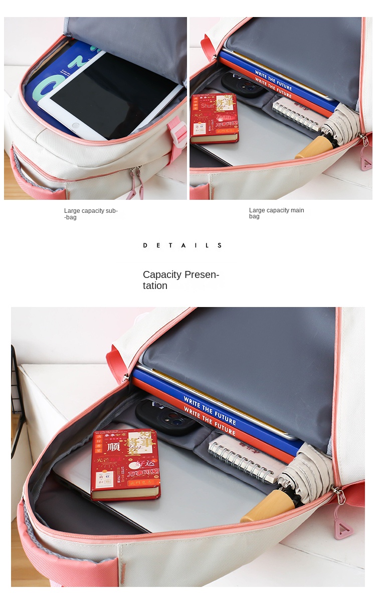 student backpack 5 piece set