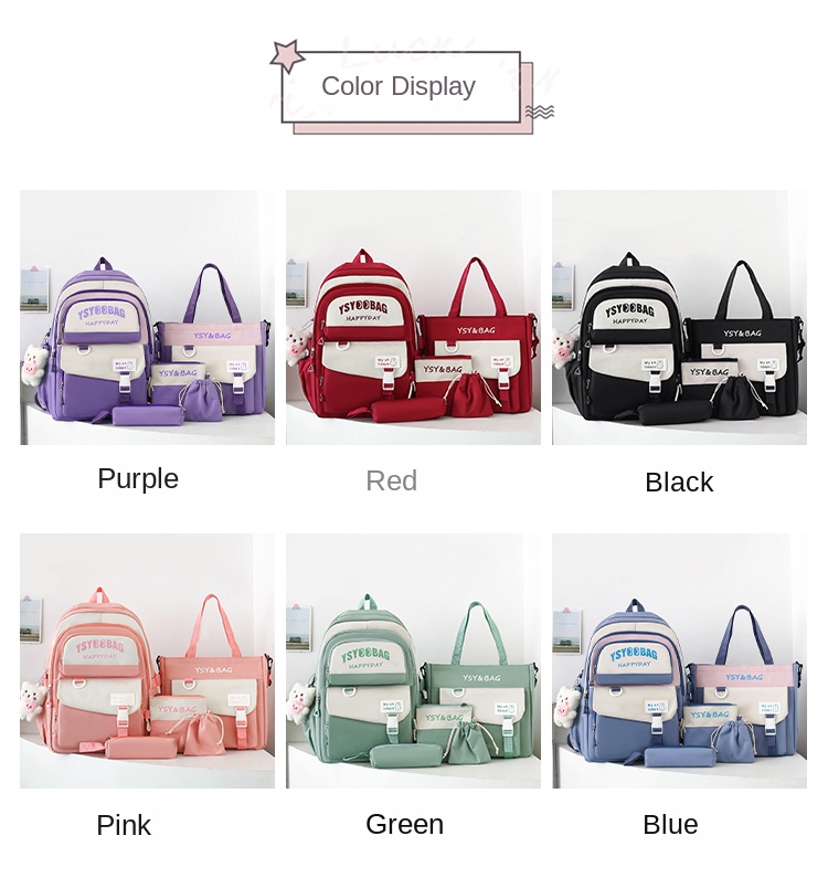 student backpack set