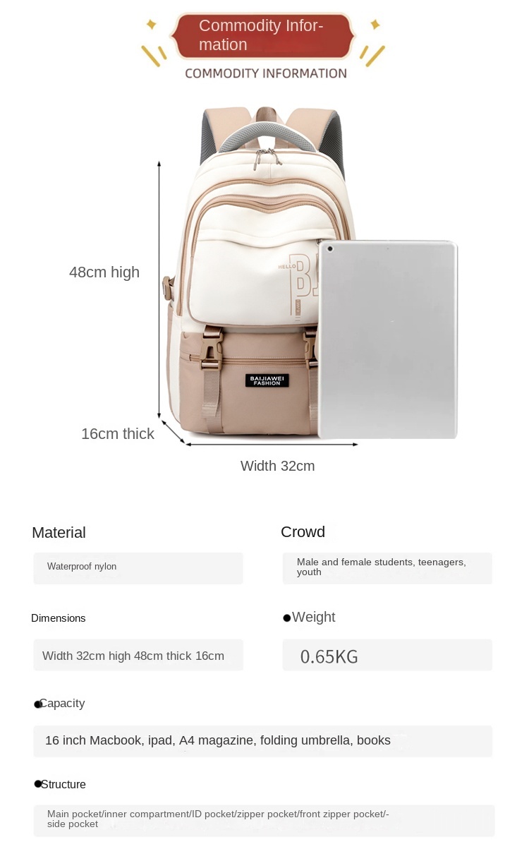 student backpack for school