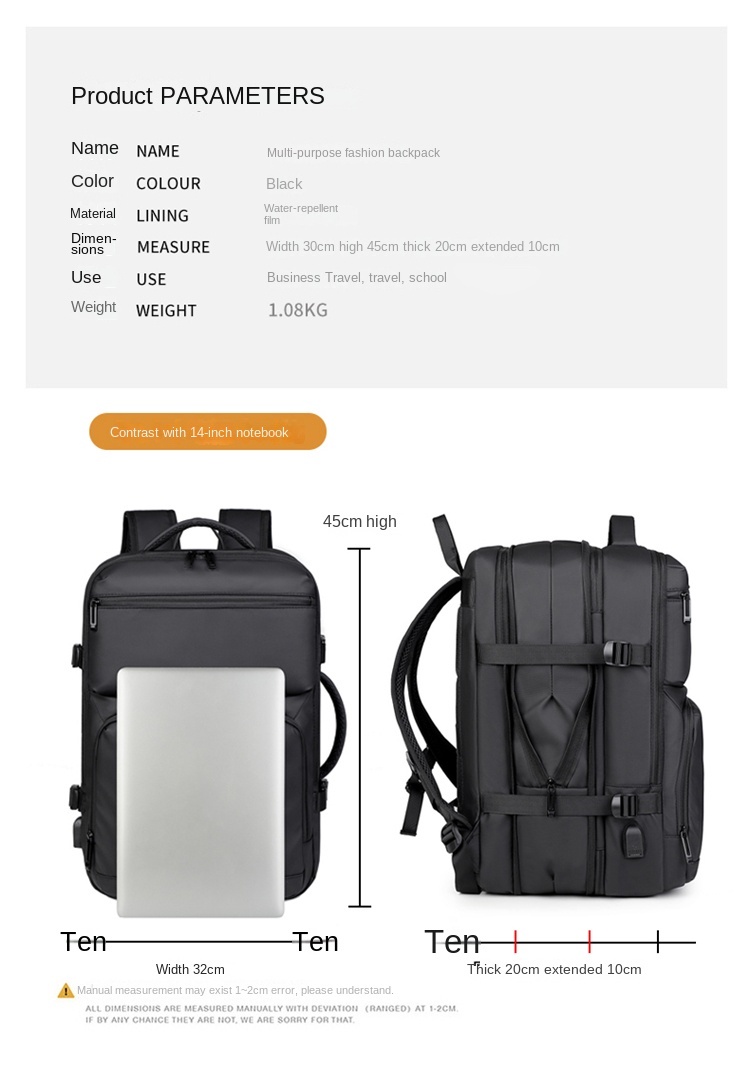 travel laptop backpack