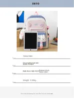 student backpack 5 piece set