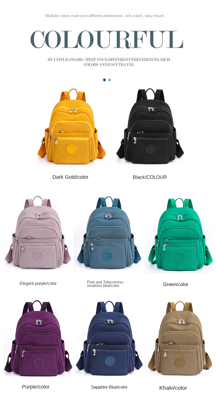 women's nylon backpack