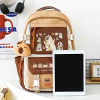 cute girl backpack set