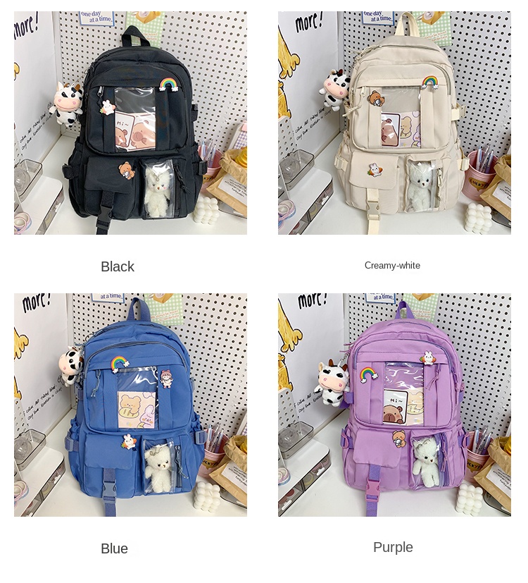 Classic Multi-Functional Student Backpack – Simple & Smart for Daily Use