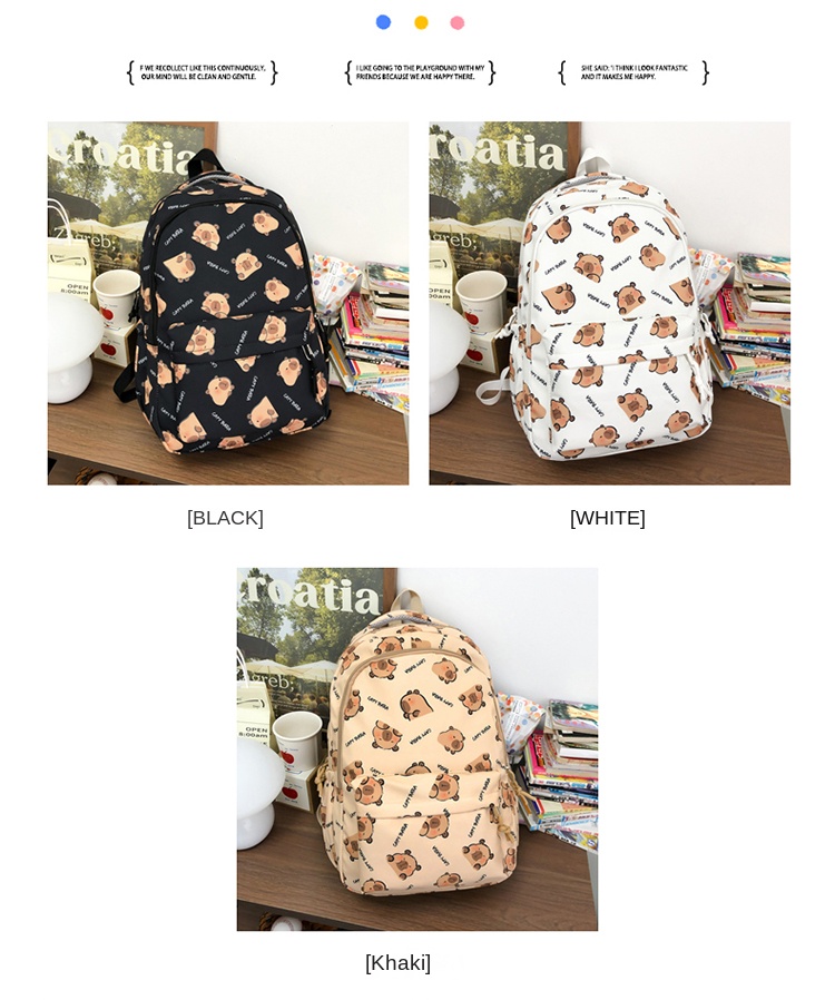 minimalist student backpack