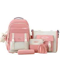 5 piece school backpack set