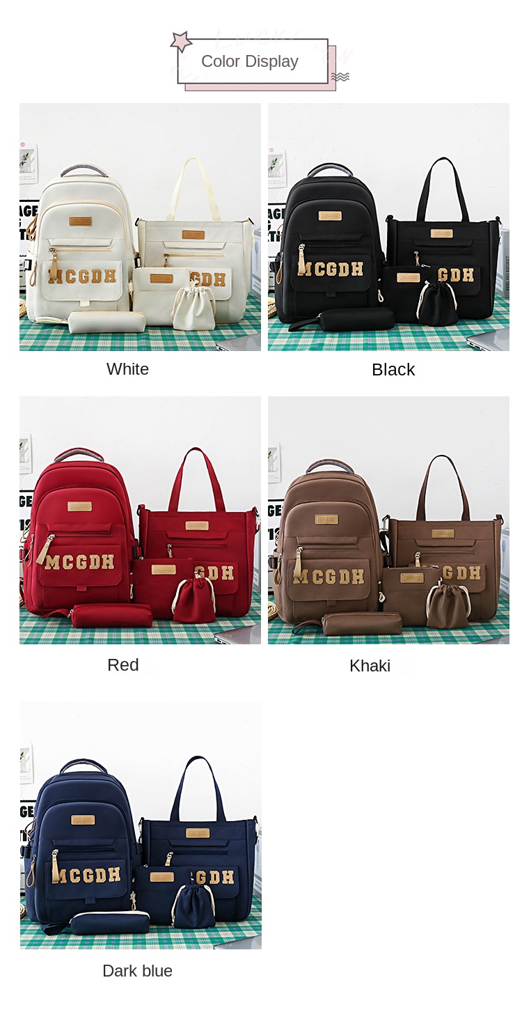 student backpack set for girls