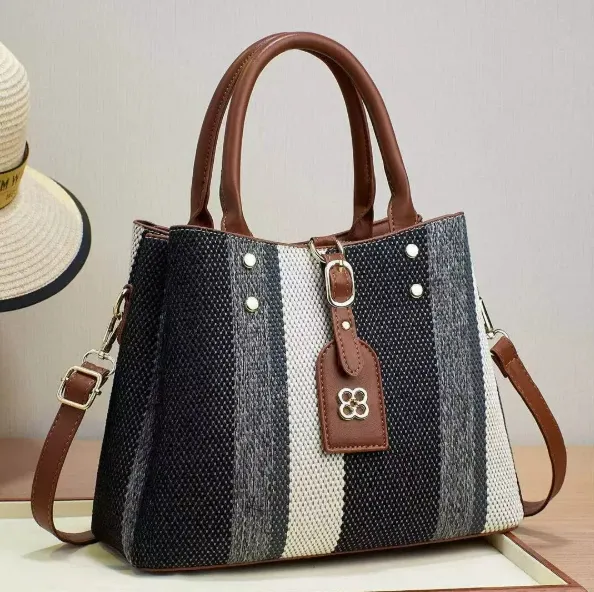 structured tote bag
