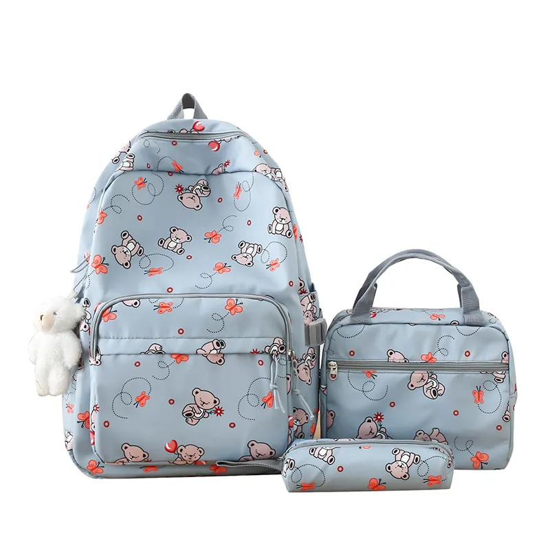 bear print school bag
