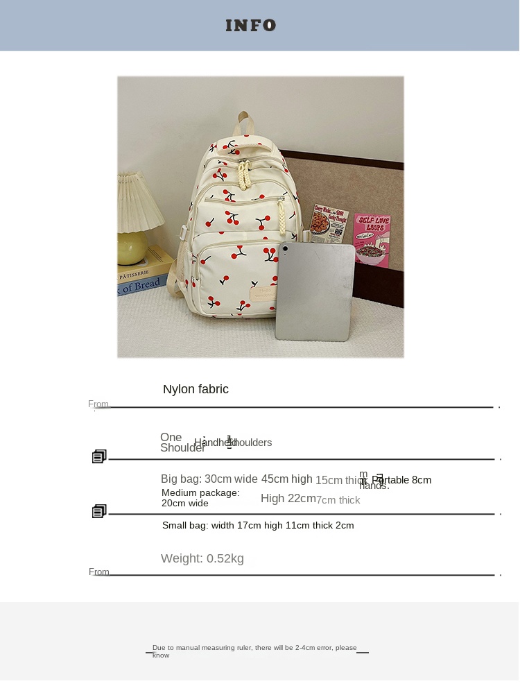 student backpack set